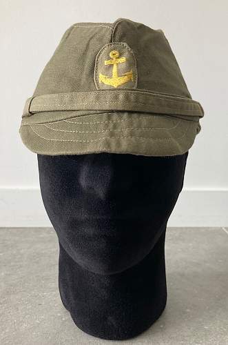 Japanese green navy cap