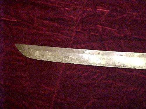Last ditch Japanese military sword