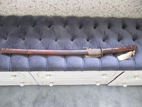 Leather covered sword