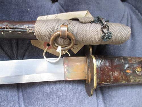 Leather covered sword