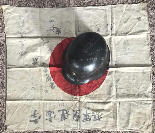 Japanese good luck flag. Real or fake