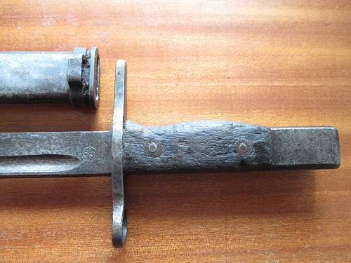 Type 30 bayonet produced by Chinese Nationalists at Mukden arsenal