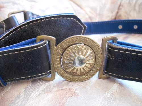 Japanese Officer's Belt and Buckle