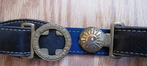 Japanese Officer's Belt and Buckle