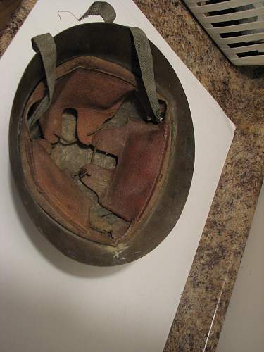 Japanese ww2 helmet with writing