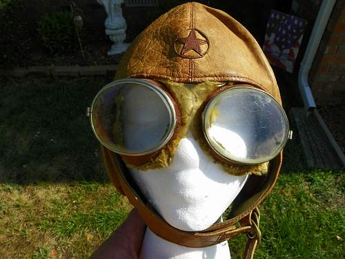 Japanese summer flight helmet and goggles pick up today