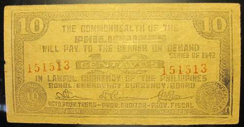 World War II  Banknotes used in the Philippines