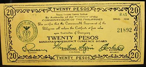 World War II  Banknotes used in the Philippines