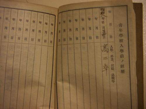 Imperial Japanese pay book and other?