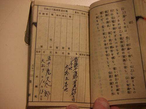 Imperial Japanese pay book and other?