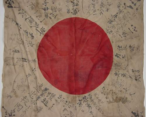 Japanese Soldiers Prayer flag and some personal effects