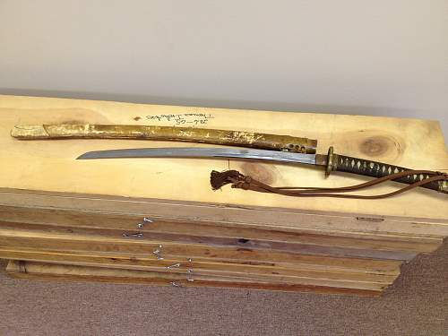 WWII Japanese Army Samurai Sword 1944