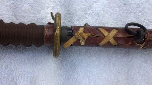 WWII Japanese sword.Late war?