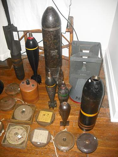 Collector Seeks Inert Japanese Ordnance. PHOTOS