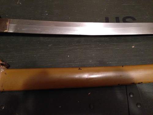 Hello I picked up this WW2 Japan sword