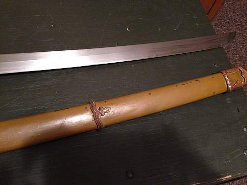 Hello I picked up this WW2 Japan sword