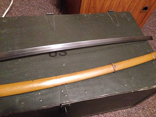 Hello I picked up this WW2 Japan sword