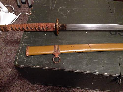 Hello I picked up this WW2 Japan sword