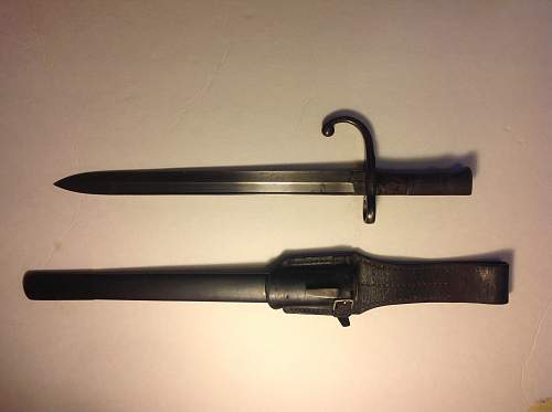 The rare type 22 Murata bayonet