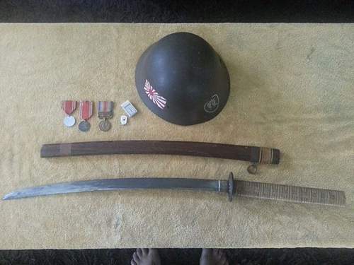 Is this Japanese sword and helmet original?