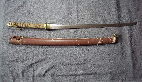 Japanese samurai sword made by the locals ???