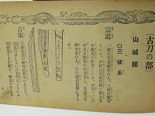 Imperial Japanese Sword Identification Book pre WW II  ( tsuba gunto)