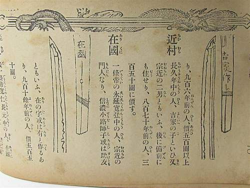Imperial Japanese Sword Identification Book pre WW II  ( tsuba gunto)