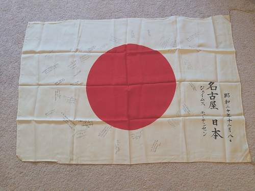 Japanese flag Vet signed!