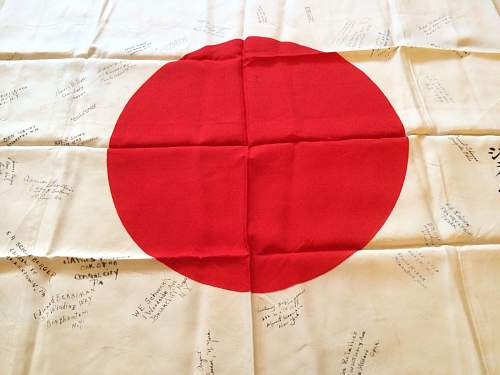 Japanese flag Vet signed!