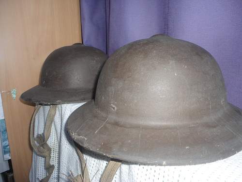 Identifying these Civil Style Helmets Please