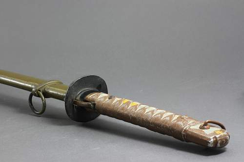 An NCO samurai sword