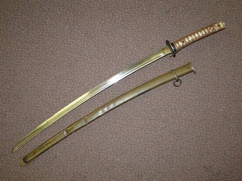 An NCO samurai sword