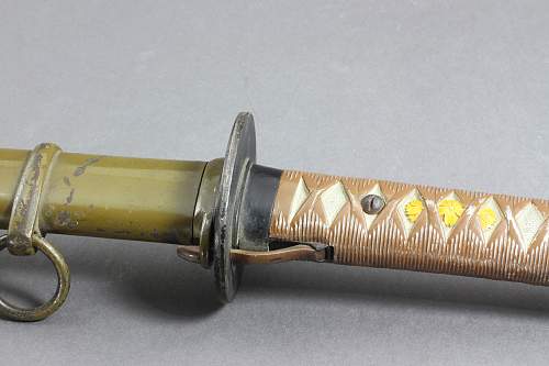 An NCO samurai sword