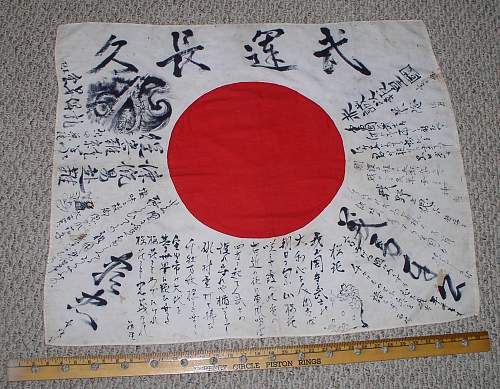 Illustrated Signed Flag