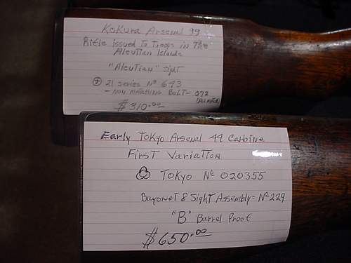 Japanese Rifles &amp; parts for sale