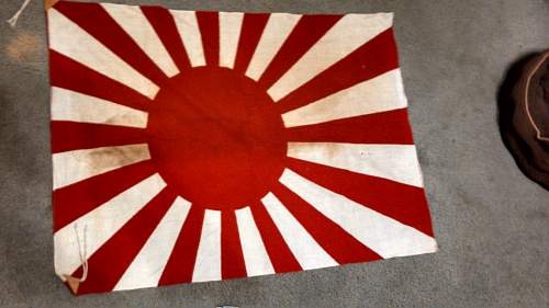 Japan Rising Sun Flag Find! Authentic ? How do I preserve it?