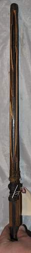 Japanese bayonet with bamboo scabbard