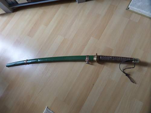 Japanese Officer's &quot;Shin-gunto&quot; Sword ? and photos House clearance find