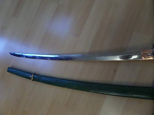 Japanese Officer's &quot;Shin-gunto&quot; Sword ? and photos House clearance find