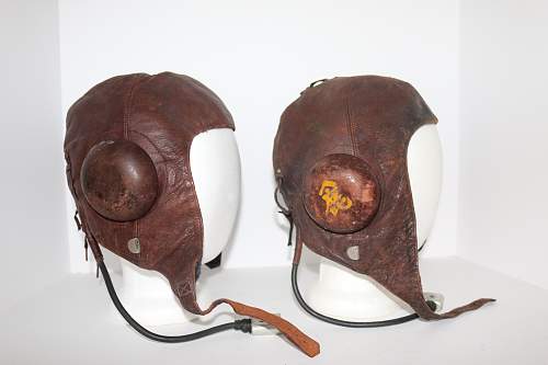 Rare , named ,Type 3 Japanese flying helmet