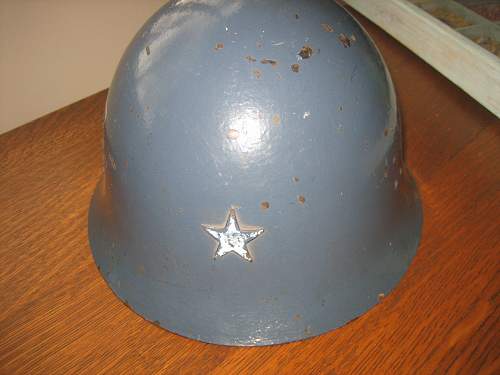 2 Japanese helmets: a &quot;blue&quot; one and a police(?) helmet: What do you think please?