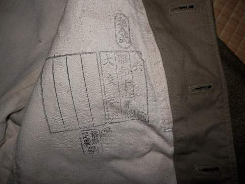 2 Japanese uniform jackets: Authentic WW II?