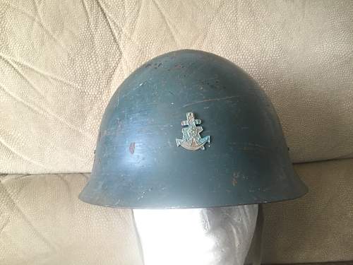 2 Japanese helmets: a &quot;blue&quot; one and a police(?) helmet: What do you think please?
