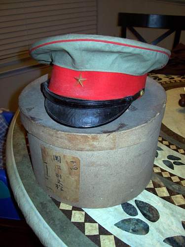 Show and Tell: Japanese officer's visor cap with original box