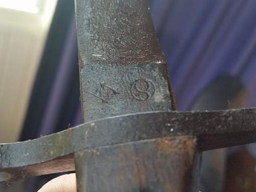 Late War Squared Pommel Type 30 Bayonet