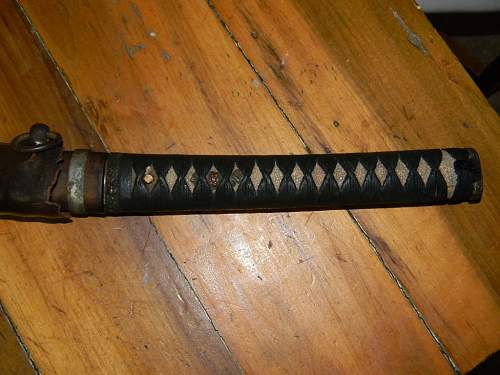 Vet bring back Japanese sword