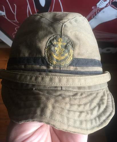 Field Modified Late War Naval Officers Cap