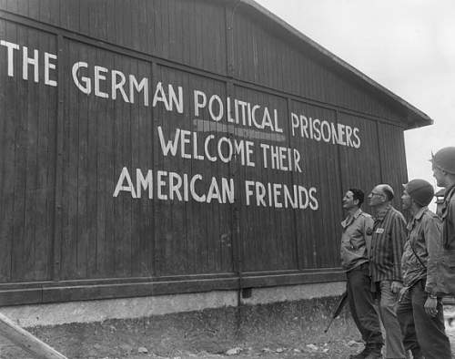 2 photos - Liberation of Buchenwald