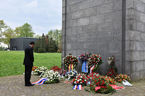 Neuengamme concentration camp, then and now