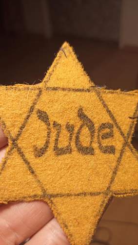 Yellow Badge Star of David Jude (Jew). Opinion needed